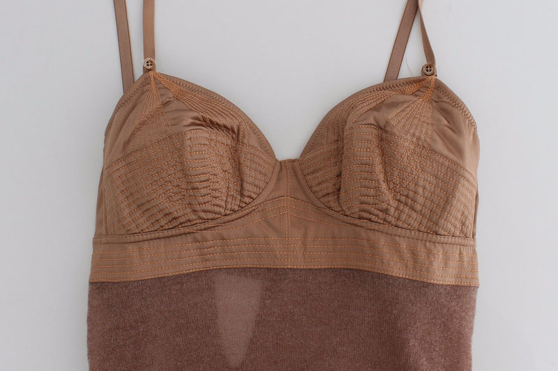 Lingerie Brown Bustier Top Camisole Cami