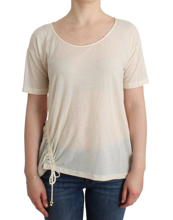 Beachwear White T-Shirt Top Blouse