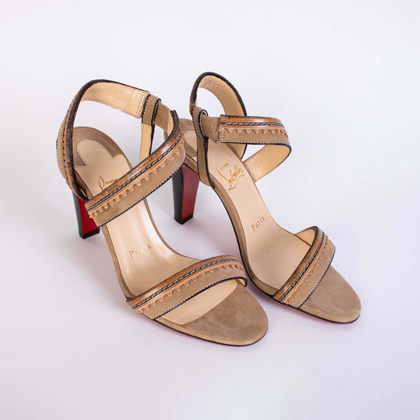 Chrisitan Loboutin Leather Trepi City Sandals