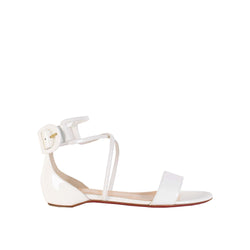 Chrisitan Loboutin Choca White Leather Sandals