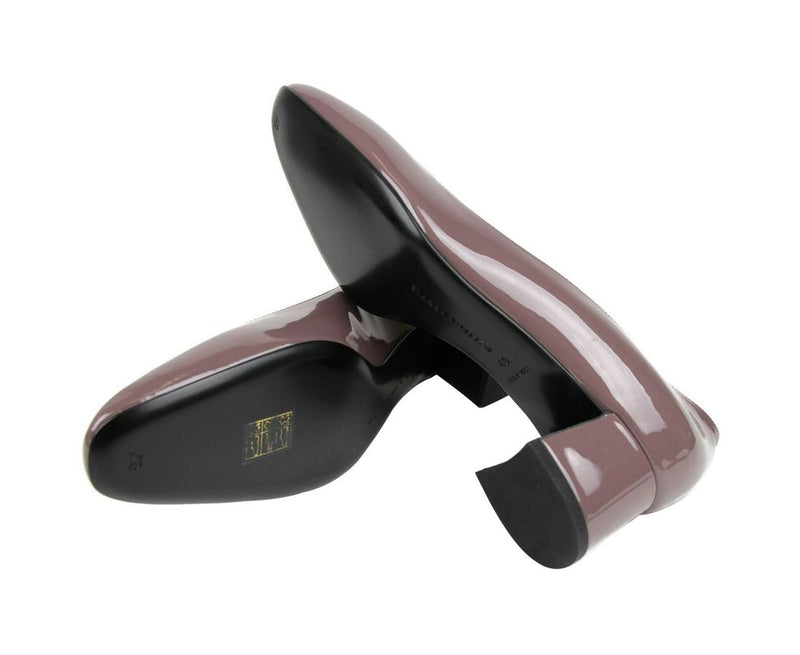 Bottega Veneta Women's Mauve Patent Leather Heel