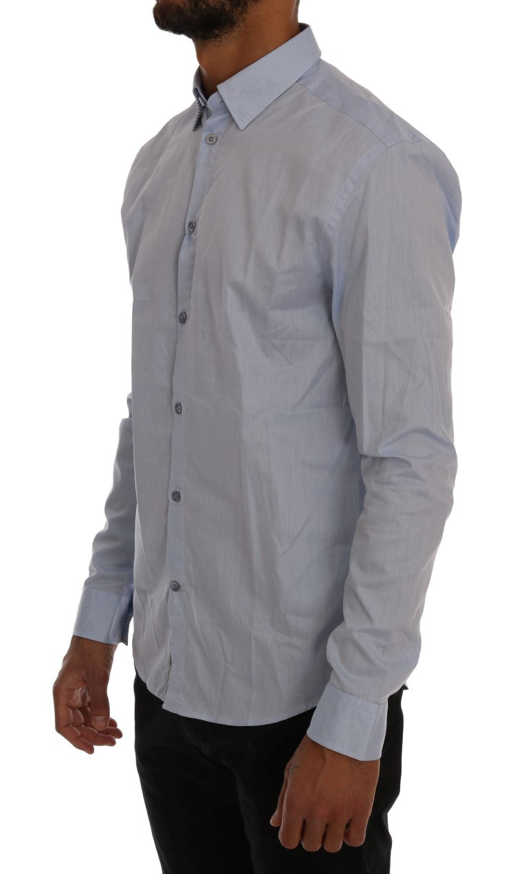 Blue Casual Cotton Regular Fit Shirt