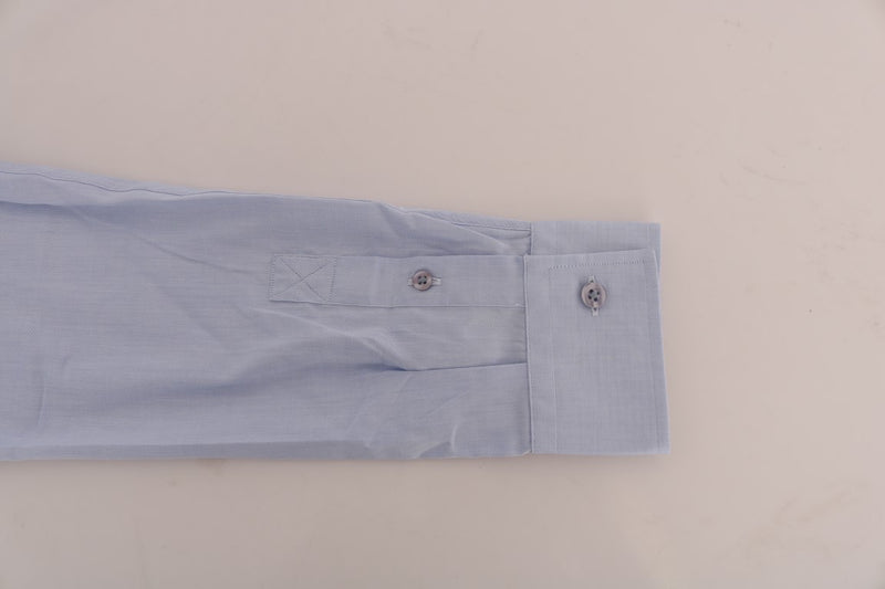 Blue Casual Cotton Regular Fit Shirt