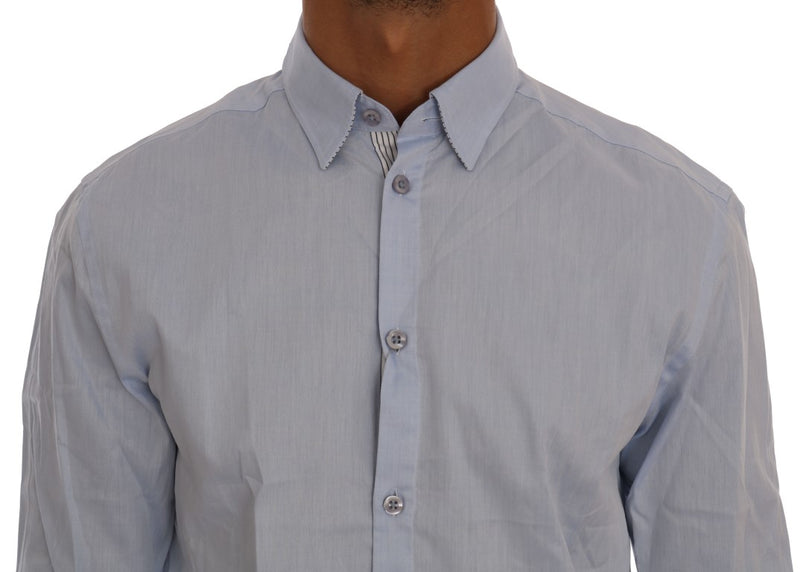 Blue Casual Cotton Regular Fit Shirt