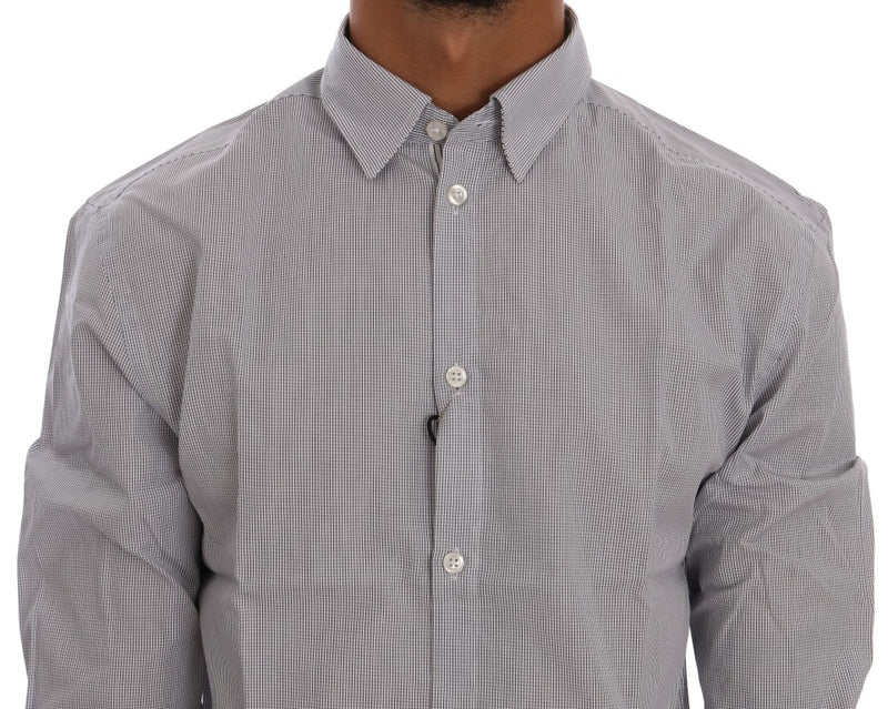 White Blue Check Casual Cotton Regular Fit Shirt