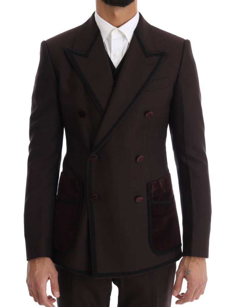 Bordeaux Torero 3 Piece SICILIA Suit