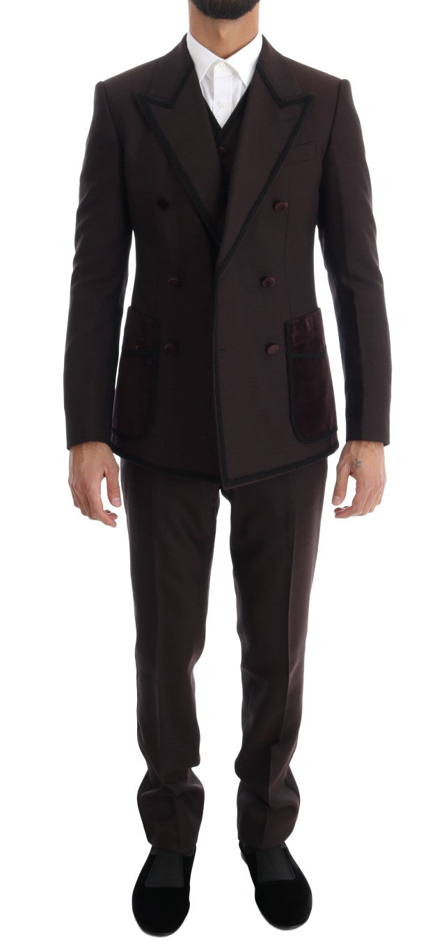 Bordeaux Torero 3 Piece SICILIA Suit