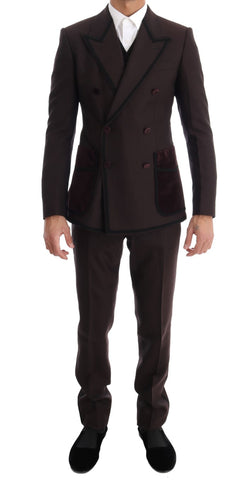 Bordeaux Torero 3 Piece SICILIA Suit