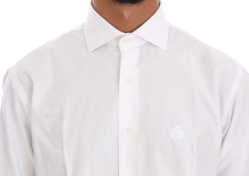 White Striped Slim Fit Shirt