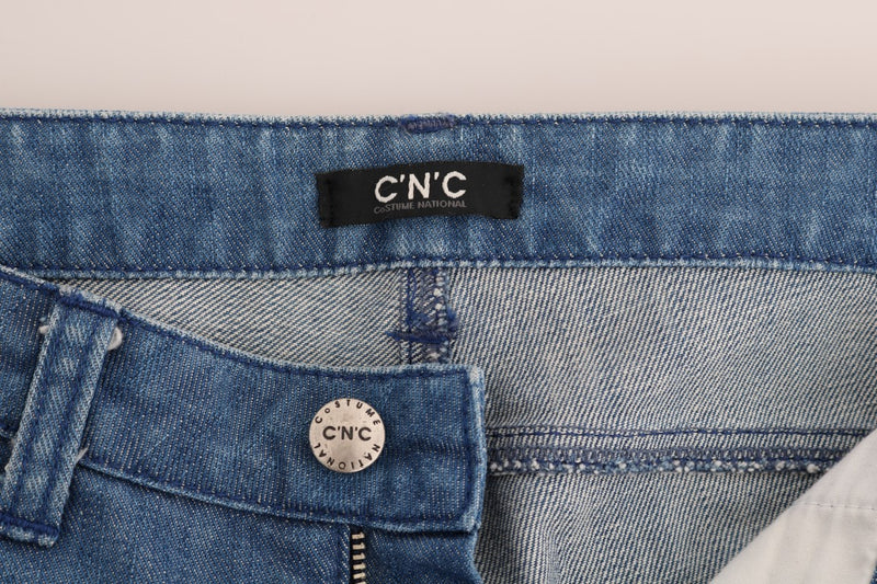 Blue Wash Cotton Slim Denim Jeans