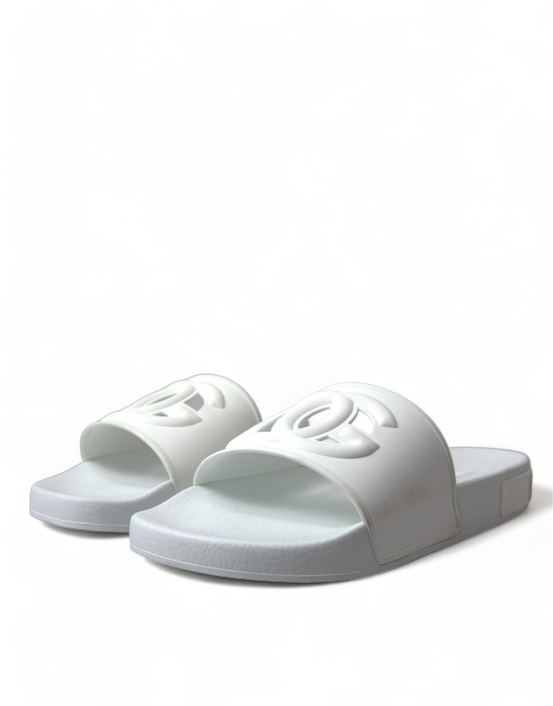 White Rubber Sandals Slippers Beachwear Men Shoes