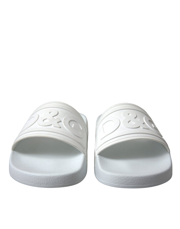 White Rubber Sandals Slippers Beachwear Men Shoes