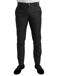 Dark Gray Stretch Slim Formal Pants