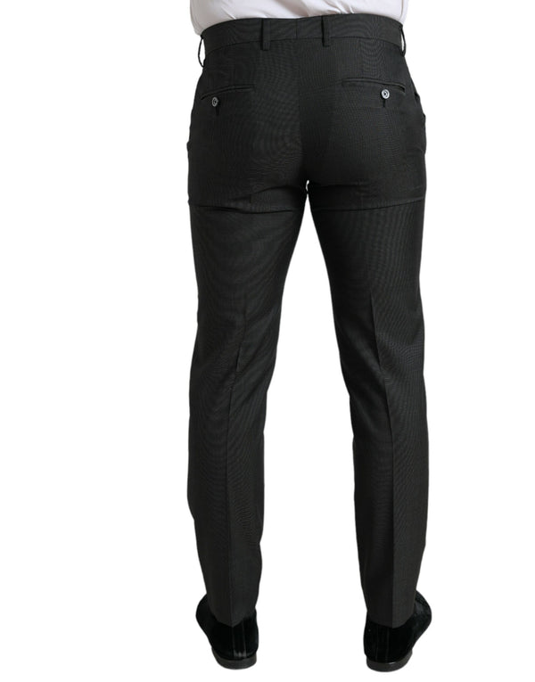 Dark Gray Stretch Slim Formal Pants