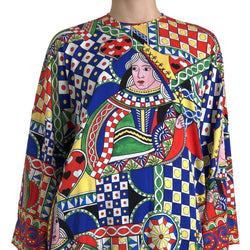 Multicolor Printed Long Sleeves Blouse Top