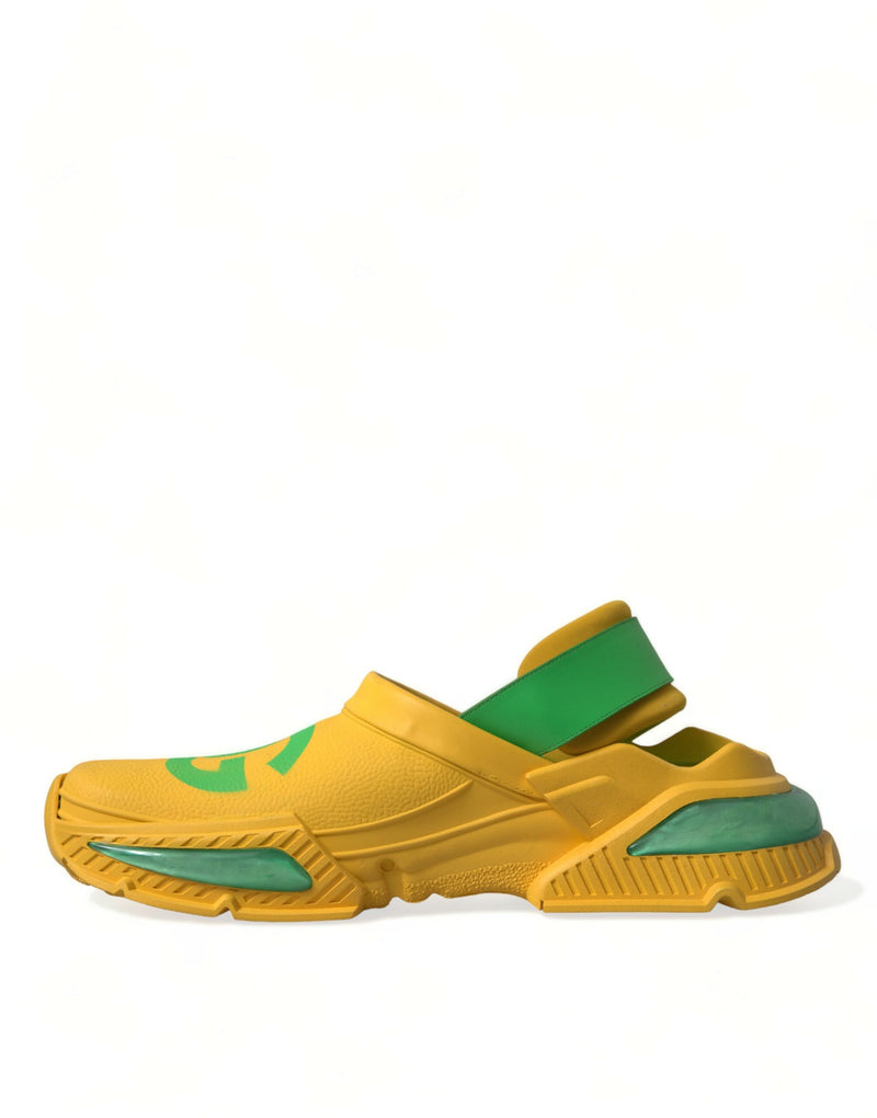 Yellow Green Rubber Clogs Men Slippers Men Shoes