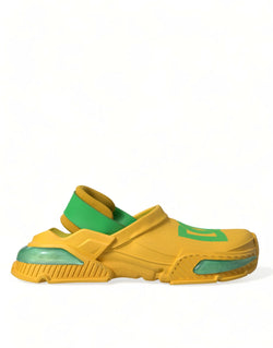 Yellow Green Rubber Clogs Men Slippers Men Shoes