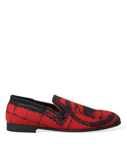 Red Black Torero Loafers Slippers Men Shoes