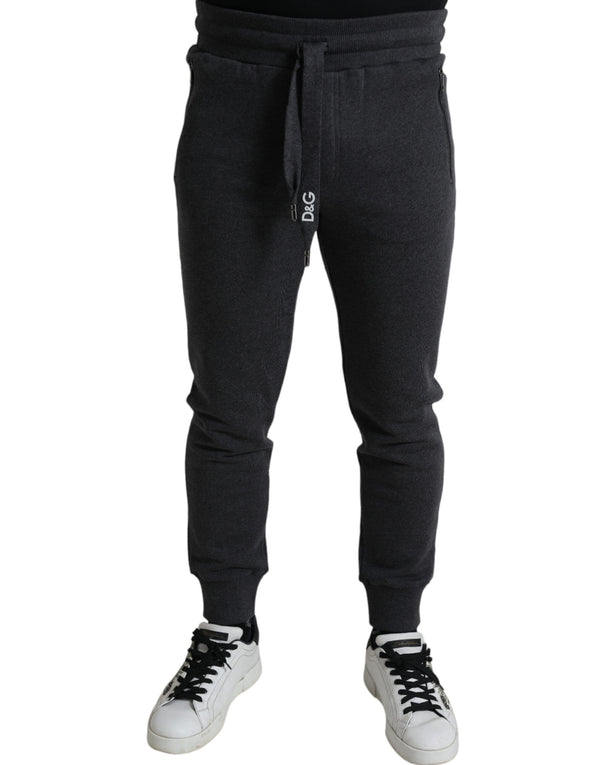 Melange Grey Cotton Jogger Sweatpants Pants