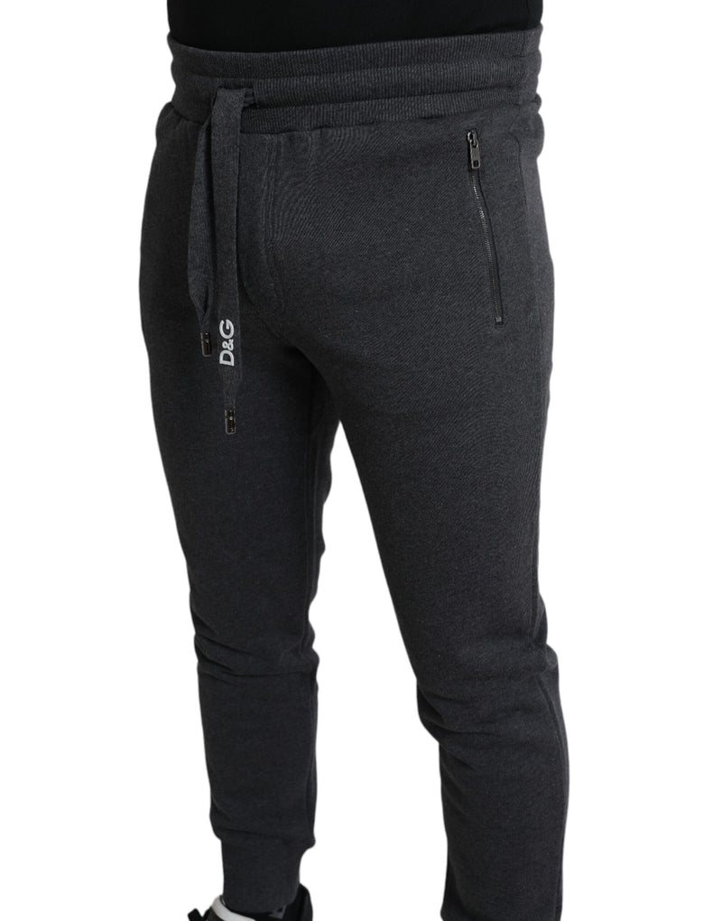 Melange Grey Cotton Jogger Sweatpants Pants