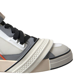 Multicolor Leather High Top Sneakers Shoes