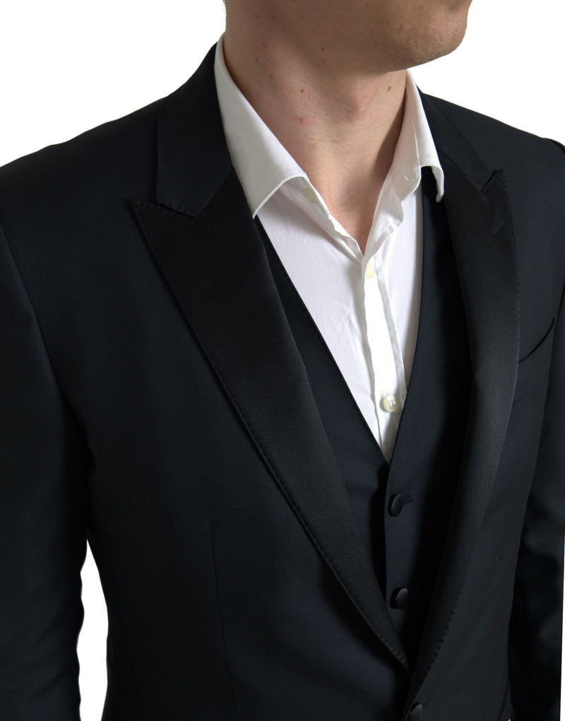 Black 3 Piece Single Breasted MARTINI Suit