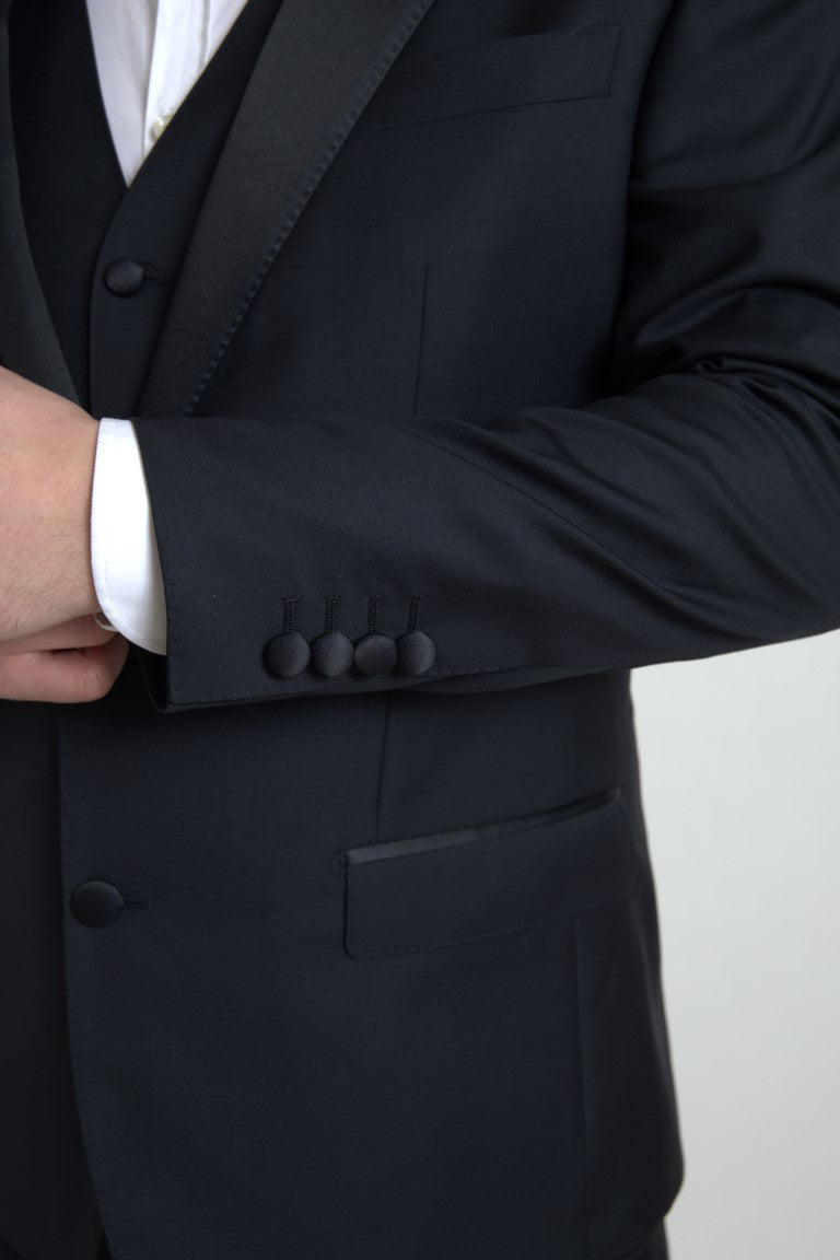 Black 3 Piece Single Breasted MARTINI Suit