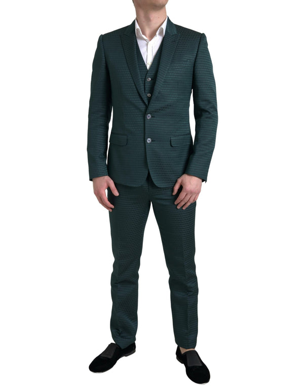 Green 3 Piece Single Breasted MARTINI Suit