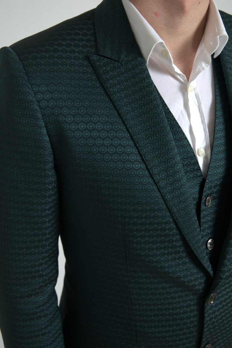 Green 3 Piece Single Breasted MARTINI Suit