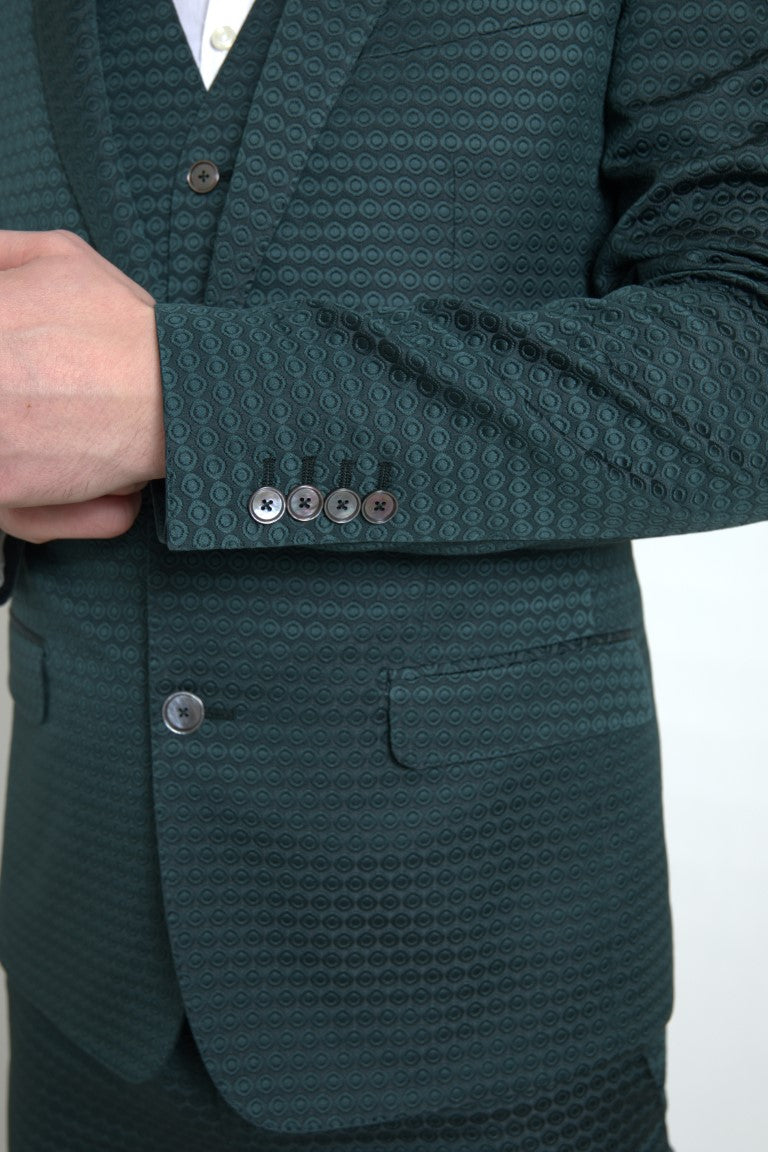 Green 3 Piece Single Breasted MARTINI Suit