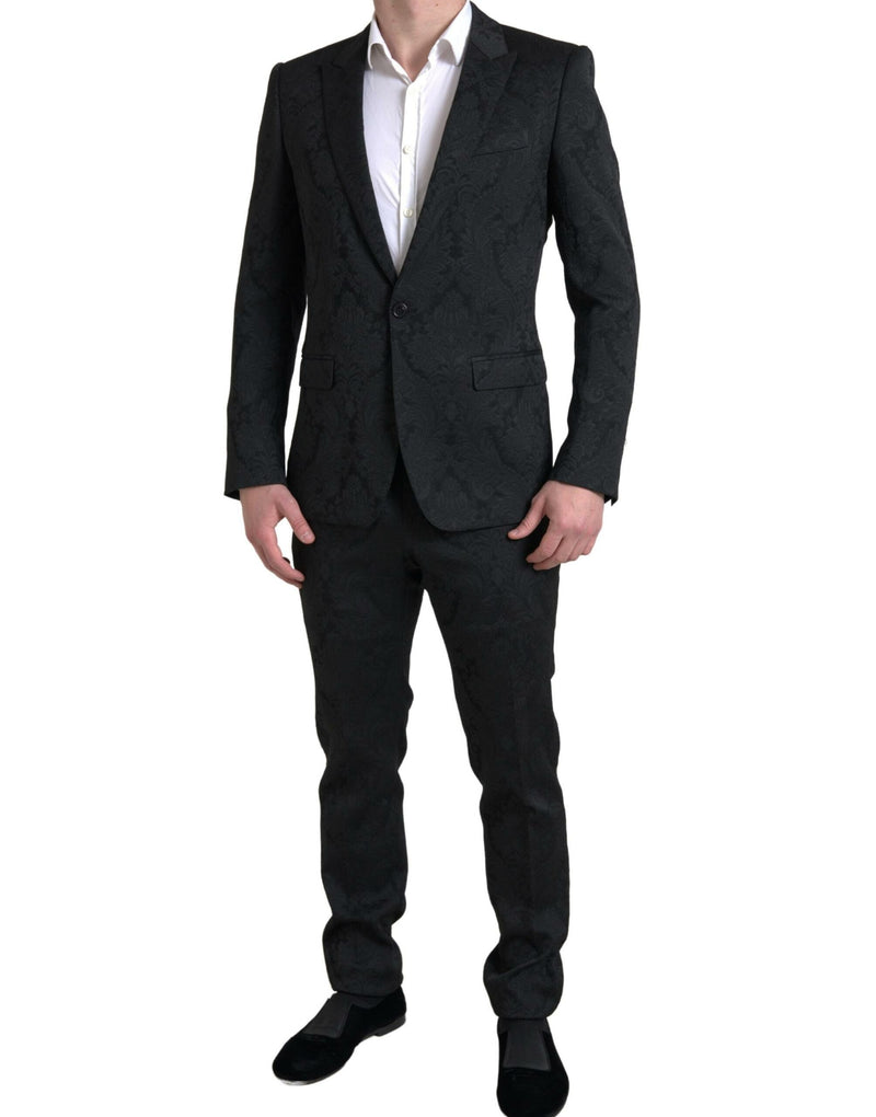 Black 2 Piece Single Breasted MARTINI Suit