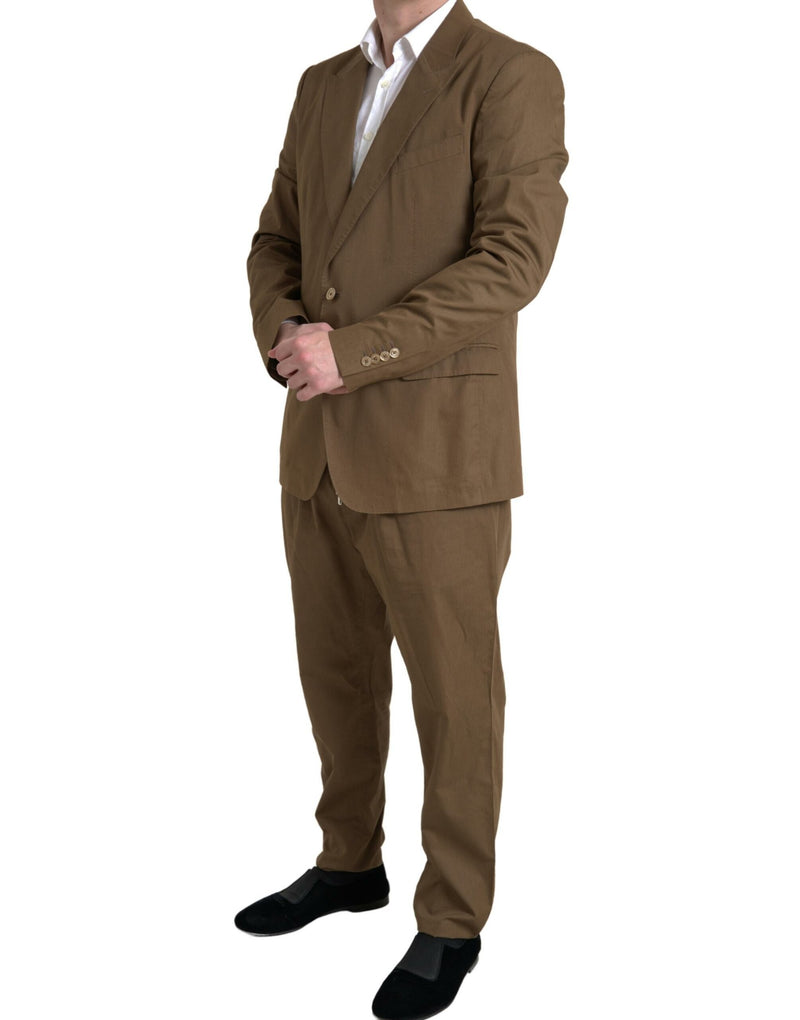 Brown 2 Piece Single Breasted TAORMINA Suit