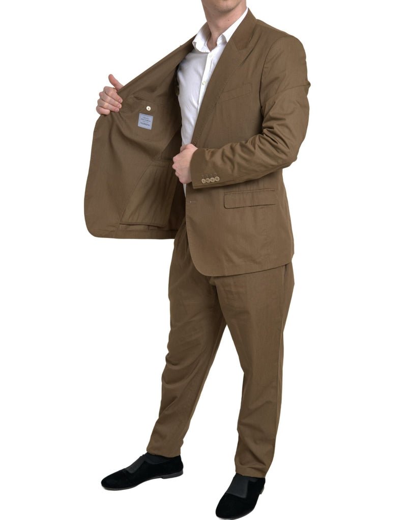 Brown 2 Piece Single Breasted TAORMINA Suit