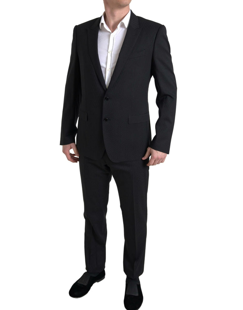 Black 2 Piece Single Breasted MARTINI Suit