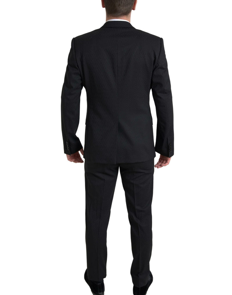 Black 2 Piece Single Breasted MARTINI Suit