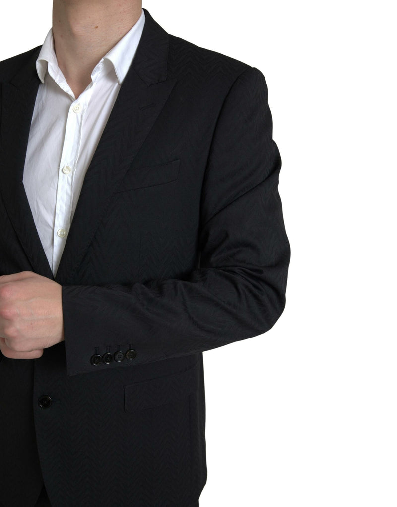 Black 2 Piece Single Breasted MARTINI Suit