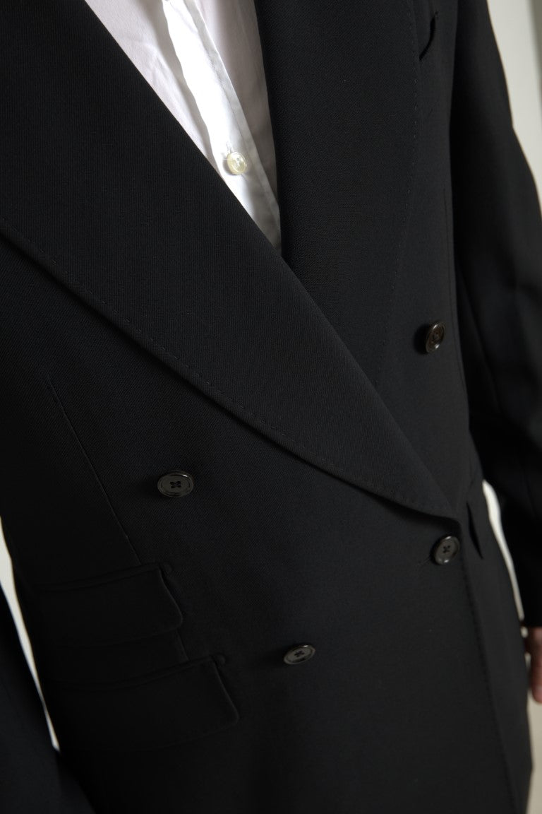 Black 2 Piece Double Breasted SICILIA Suit