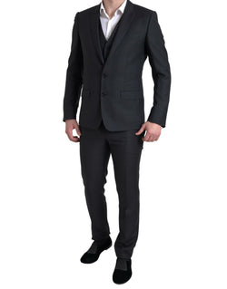 Black 3 Piece Single Breasted MARTINI Suit