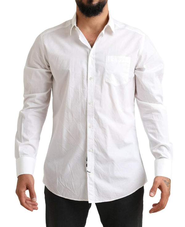 White GOLD Formal Cotton Tuxedo Dress Shirt