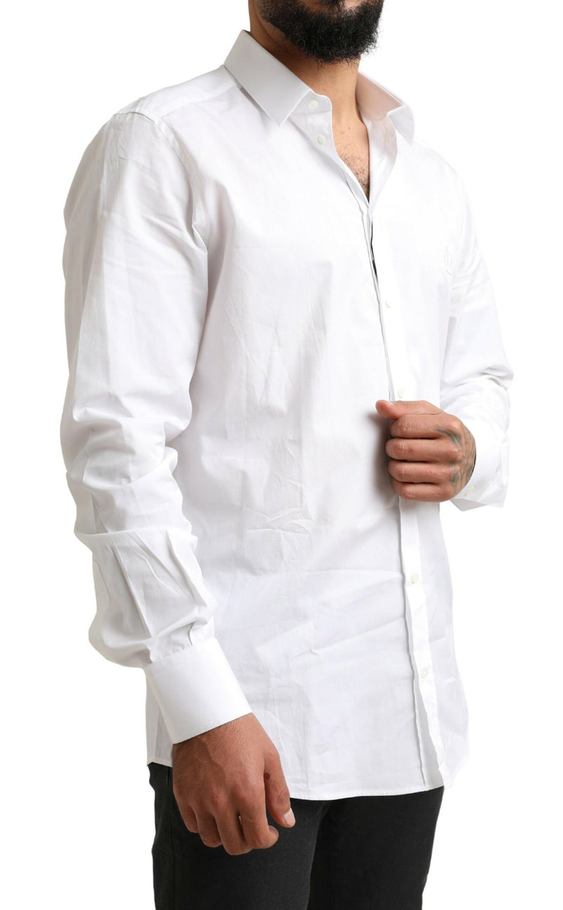 White GOLD Formal Cotton Tuxedo Dress Shirt