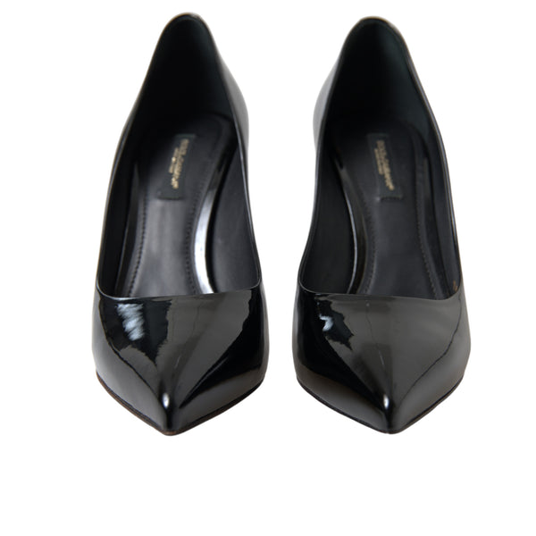 Black Patent Leather Pumps Heels Shoes