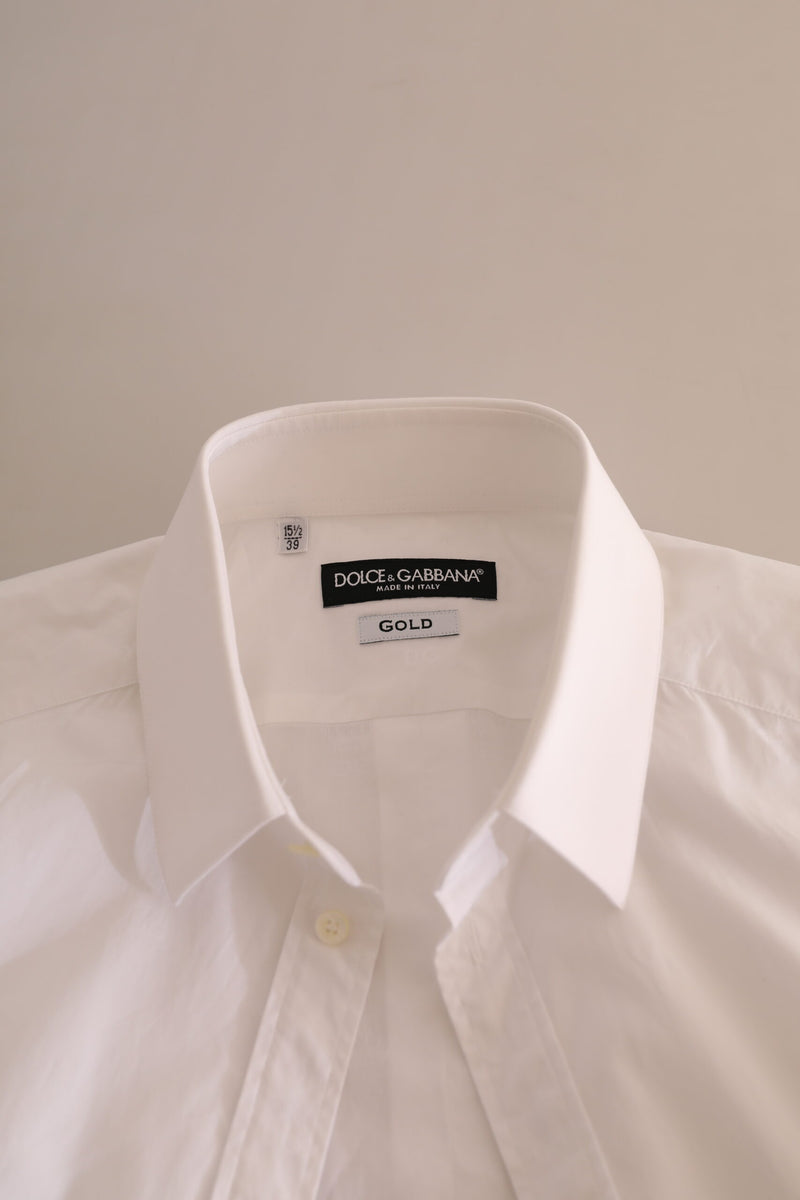 White GOLD Cotton Slim Fit Formal Dress Shirt