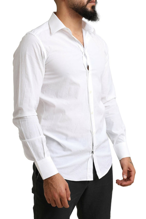 White GOLD Cotton SlimFit Formal Dress Shirt