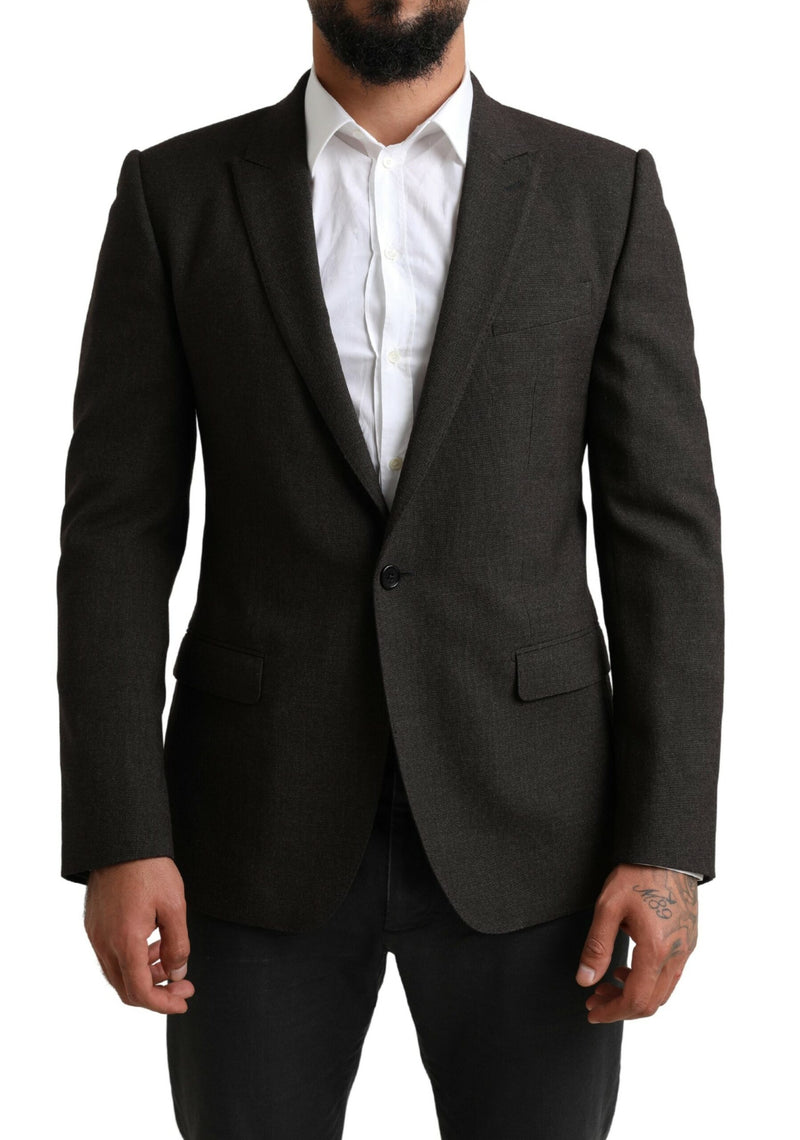 Dark Gray MARTINI Slim Formal Jacket Blazer