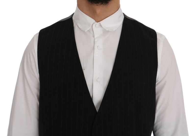 Black STAFF Cotton Striped Vest