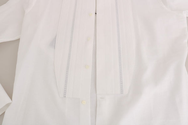 White Cotton Slim Fit Shirt