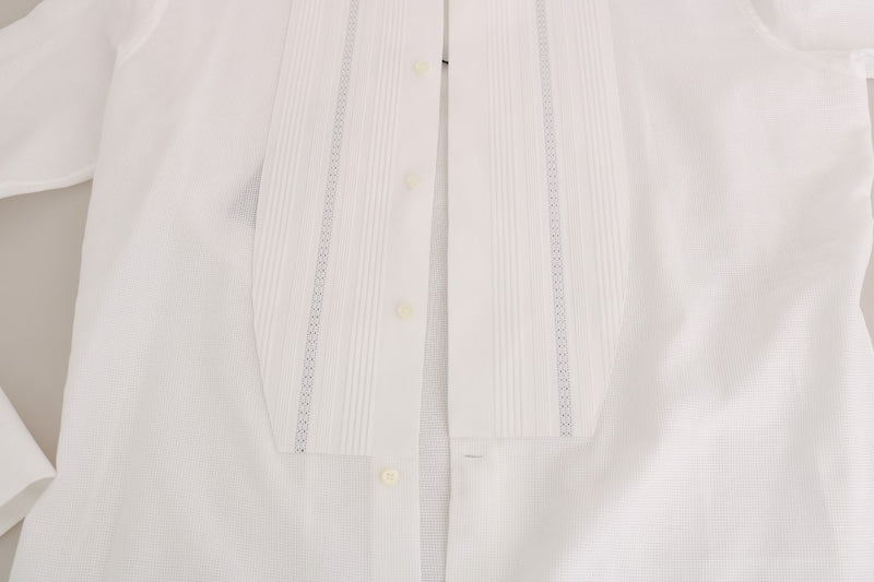 White Cotton Slim Fit Shirt