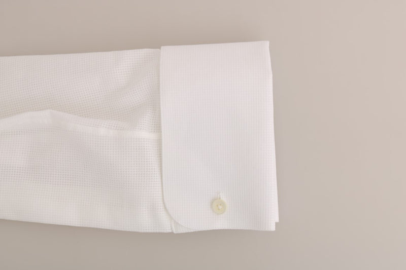 White Cotton Slim Fit Shirt