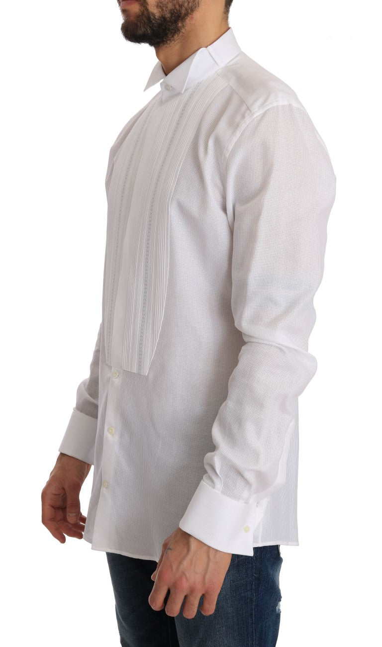 White Cotton Slim Fit Shirt