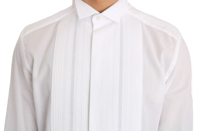 White Cotton Slim Fit Shirt